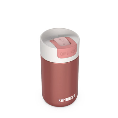 Mug isotherme Olympus Misty Rose 300 ml inox et tritan sans BPA anti fuite