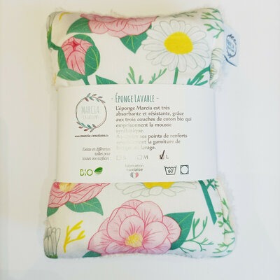 Éponge lavable en coton biologique CAMILLE