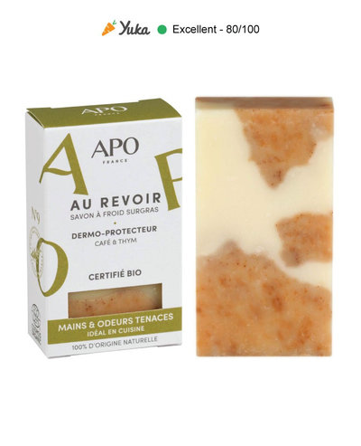 Savon Au Revoir - Mains et odeurs tenaces - certifié bio 100 g