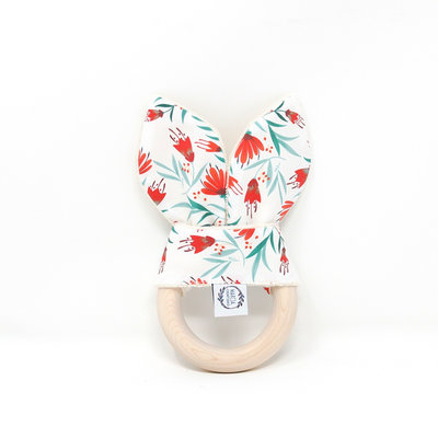 Anneau de dentition bois et coton bio ALMA