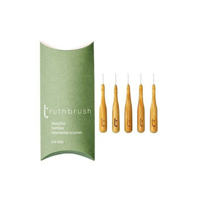 Brosses interdentaires en bambou - Paquet de 5 - 0,4 mm