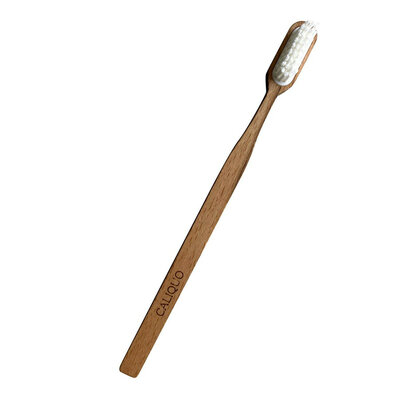 Brosse à dents en bois de hêtre à tête rechargeable - medium