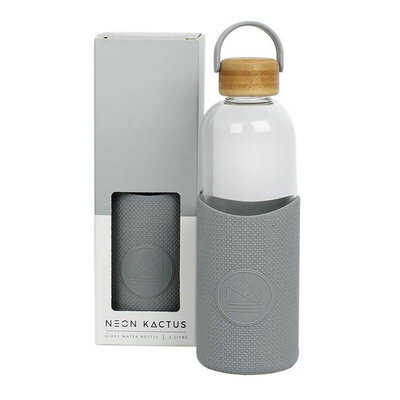 Bouteille en verre Forever Young - Gris 1L