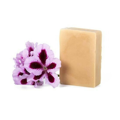 Savon lait de chèvre Apaisant - géranium et karité