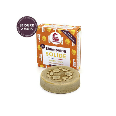 Shampoing solide poudre de citron bio - reflets dorés