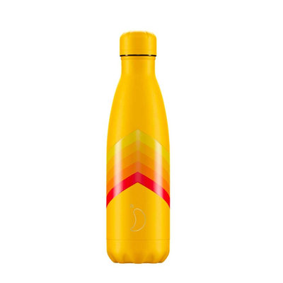 Bouteille Retro Zig Zag jaune  