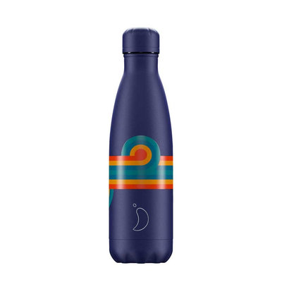 Bouteille Retro Swirl bleu  