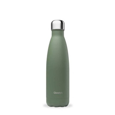 Bouteille vert kaki granit