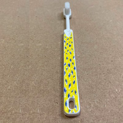 Brosse à dents à tête rechargeable Wax - imprimé jaune - medium