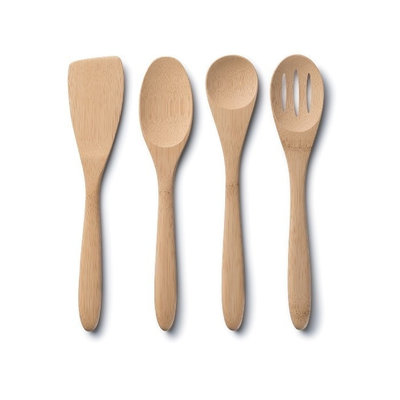 Set de 4 ustensiles de cuisine en bambou