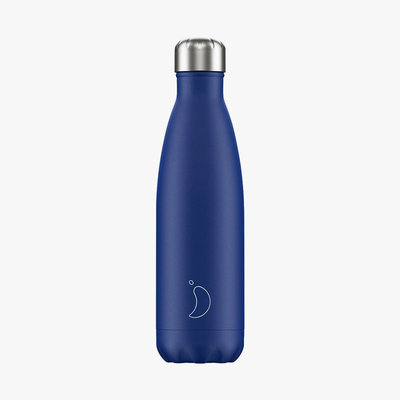Bouteille bleu mat  