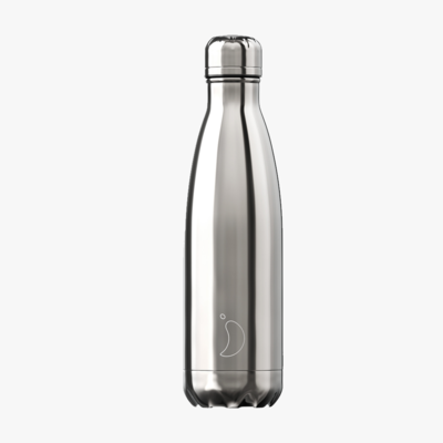 Bouteille monochrome argent   - Silver